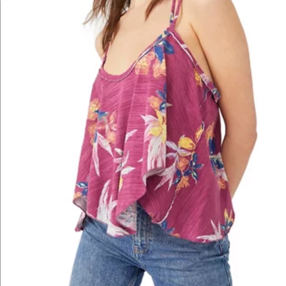 Free people plum top